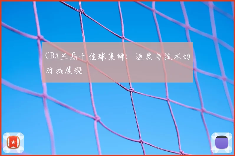 CBA王晶十佳球集锦:速度与技术的对抗展现