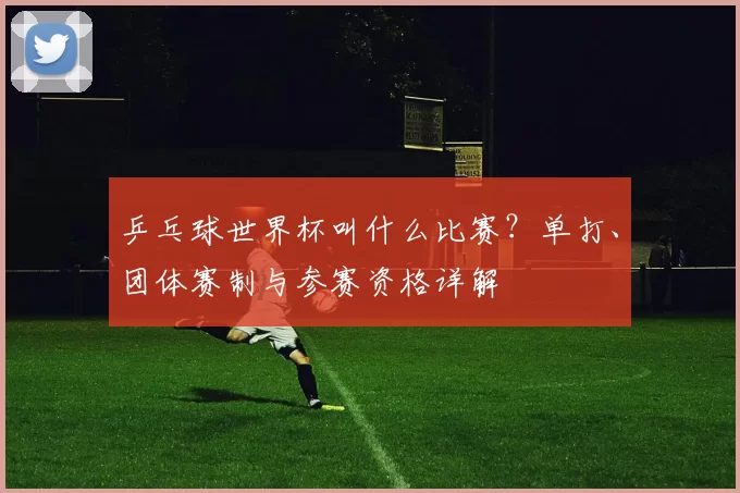 乒乓球世界杯叫什么比赛?单打、团体赛制与参赛资格详解