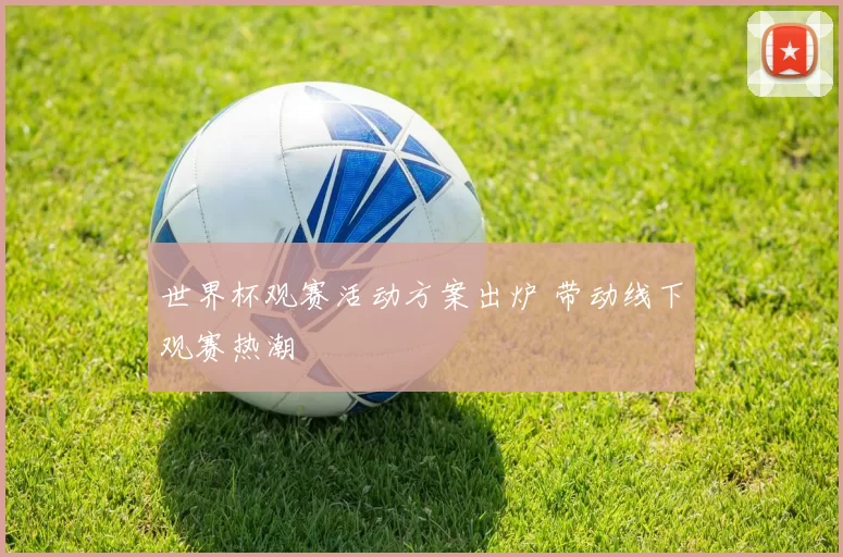 世界杯观赛活动方案出炉 带动线下观赛热潮